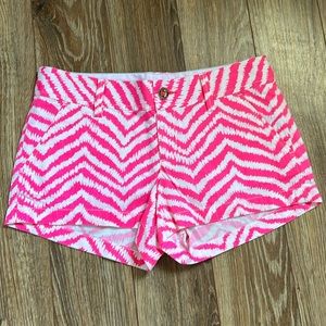 Lilly Pulitzer The Walsh Short Pink White Size 2 New